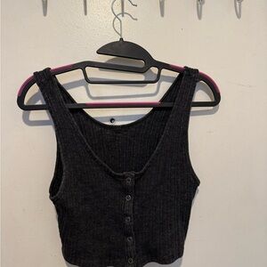 Missoni for Target Black Ribbed Crop Top